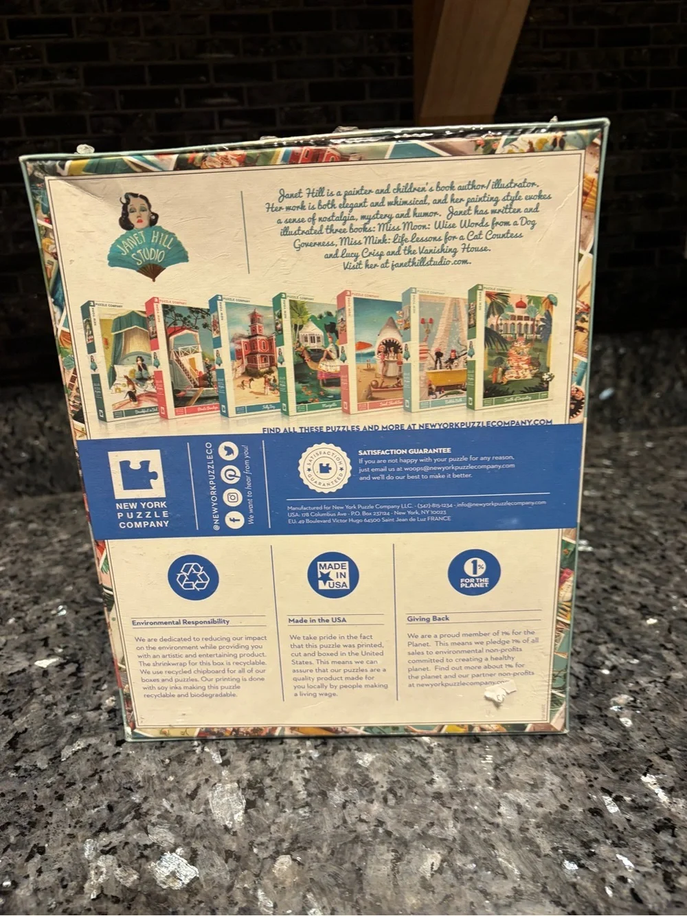 Bubble Bath Artist Janet Hill 1000 Pc Puzzle The New Yorker Puzzle Company New